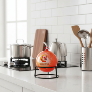 Bola Extintora de Incendios Automática, 90% Polvo Seco ABC, Fácil de Instalar, Fácil de Usar, Supresión Rápida de Incendios, Emite un Sonido de Alarma - Product Image 1