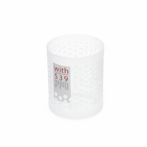 Inomata Wiz 539 contenitore rotondo opaco per la casa di stoccaggio e organizzazione - Product Image 1