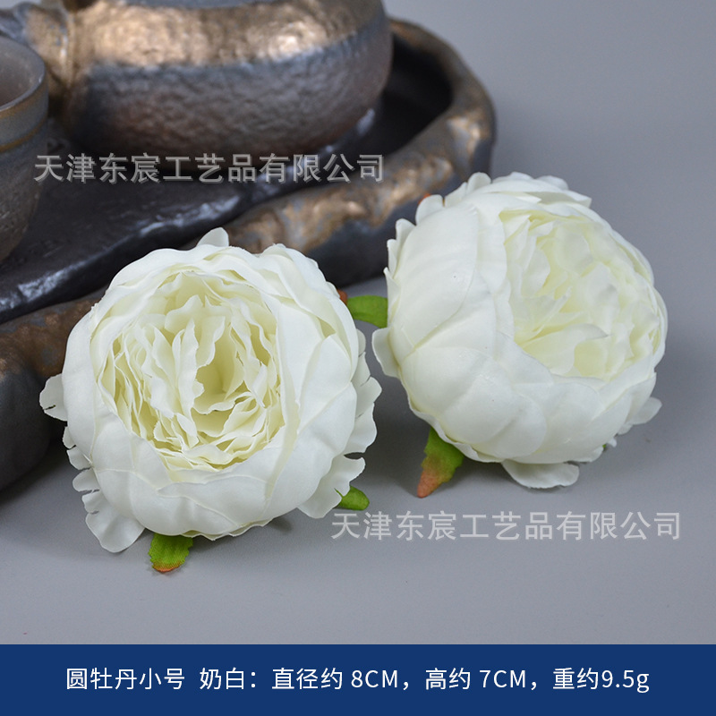 Small Round Peony, Milky White