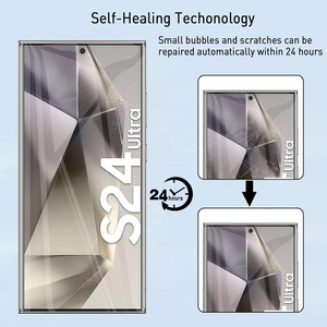 ฟิล์มกันรอยหน้าจอแบบนิ่มไฮโดรเจลซ่อมแซมตัวเองได้สำหรับ <span class=keywords><strong>Samsung</strong></span> <span class=keywords><strong>Galaxy</strong></span> S24 S23 S22 S21 Ultra จากผู้ผลิต - Product Image 3
