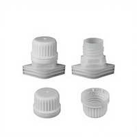 Bouchon anti-déversement en plastique PE/PP de 16 mm avec couvercle inviolable, logo/couleur personnalisés pour bouteilles de désinfection de boissons, marque Oudaya