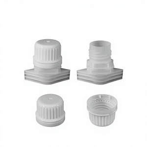 Bouchon anti-déversement en plastique PE/PP de 16 mm avec couvercle inviolable, logo/couleur personnalisés pour bouteilles de désinfection de boissons, marque Oudaya - Product Image 1
