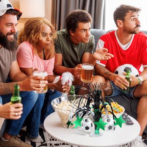 6 pièces <span class=keywords><strong>de</strong></span> décorations <span class=keywords><strong>de</strong></span> fête sur le thème du football, centres <span class=keywords><strong>de</strong></span> <span class=keywords><strong>table</strong></span> en forme <span class=keywords><strong>de</strong></span> ballon <span class=keywords><strong>de</strong></span> football avec base en feuille, décorations <span class=keywords><strong>de</strong></span> <span class=keywords><strong>table</strong></span>, journée <span class=keywords><strong>de</strong></span> match, amateurs <span class=keywords><strong>de</strong></span> sport - Product Image 6