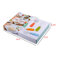 Set Alat Dapur Minimalis Modern 5 Buah New Style Gourd Planer dari Baja Anti Karat dan ABS, Termasuk Pengupas, Sendok Bakso, dan Pemisah Telur