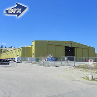 Qingdao Hangar en acier industriel pré-fabriqué Conception de cadre de portail à portée claire Porte coulissante Application d'entrepôt Structure en acier