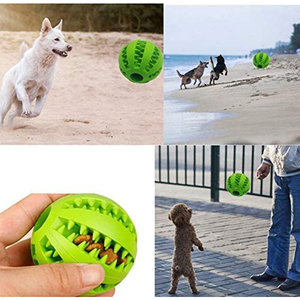 Grandes boules de nettoyage des dents pour chiens, en caoutchouc souple, <span class=keywords><strong>jouet</strong></span> pour chien, boule à mâcher pour <span class=keywords><strong>chiot</strong></span>, drôle - Product Image 5