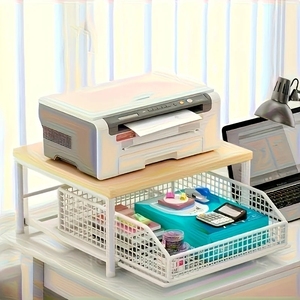 Organizador de Cocina Clásico de Plástico para Ahorrar Espacio, Cesta de Alambre Apilable/Desmontable para Cafetera y Utensilios - Product Image 4
