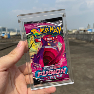 pour booster pack <span class=keywords><strong>Pokémon</strong></span> en acrylique transparent avec couvercle magnétique personnalisé de qualité supérieure - Product Image 2