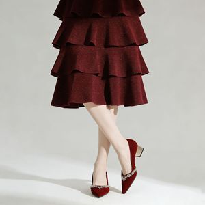 Sandales à <span class=keywords><strong>talon</strong></span> épais pour femmes, chaussures élégantes à bride cheville, escarpins en cuir à <span class=keywords><strong>talon</strong></span> haut pour femmes - Product Image 1