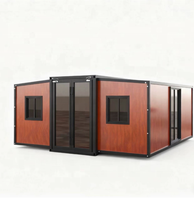 Casa Contenedor Expandible de Lujo de 40 pies, Edificio de Oficinas Prefabricado Moderno Personalizado, Diseño de Hogar a Medida con Plano de Colores y Uso Comercial