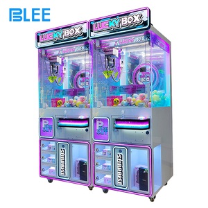 Lucky Box Claw Machine Met 4 Geschenkdoos Pluche Speelgoed Kraan Spel Kleurrijke Led Prijs Automaat Voor Arcade Fec Winkelcentra - Product Image 3