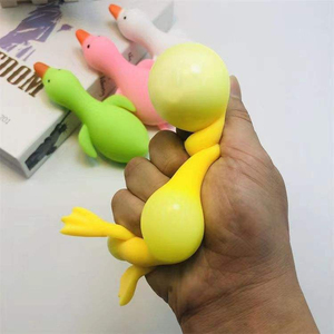 Squishy Duck <b>Memory</b> Sand Filling Sand Stretching Vent Swan Decompression Toy Tpr Fidget Stretchy Duck Toys - Product Image 4