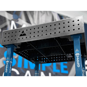 Steeleco gpph ม้านั่งเชื่อม1.2x1.2ม. หนา8มม. รู16มม. ตาราง50x50มม. - Product Image 3