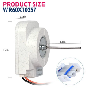 Moteur de ventilateur d'évaporateur pour réfrigérateur <span class=keywords><strong>GE</strong></span> Plastique et métal Modèle WR60X10129 - Product Image 3