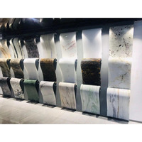 Revêtements muraux en pierre naturelle translucide de 1 mm pour la décoration intérieure, pierre fine, lisse et flexible, feuilles de placage en marbre, placage en pierre