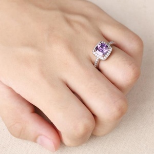 Anillo de Boda Ovalado Clásico de Plata Silverwill con Circonitas para Mujer, Chapado en Rodio, Certificado CMA, Regalo de Aniversario - Product Image 5