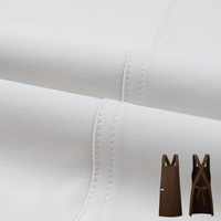 Tabliers de cuisine en toile imperméable personnalisés pour hommes, marron, avec bretelles croisées pour chef
