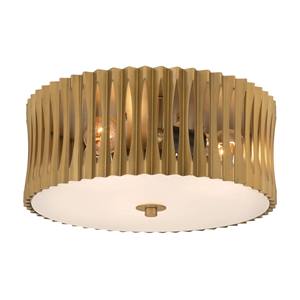 Luminaire semi-suspendu moderne en laiton et verre opale, design artistique, éclairage saisissant pour hôtels, espaces d'exposition et zones de loisirs - Product Image 3