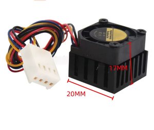 Mini Ventilador Hidráulico para GPU de 20 mm 2010 2020 con Disipador de Calor PWM, Ventilador de Refrigeración Termostático para Placa Base - Product Image 3