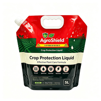 Pochette imprimée en couleur de grande capacité (3-5L) avec grand bouchon et bec verseur pour liquides, idéale pour l'agriculture