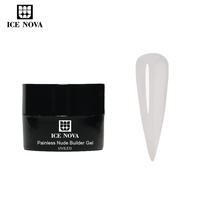 Gel d'extension de constructeur de 40 couleurs Ice Nova indolore nu marque privée personnaliser pour le magasin de salon de manucure constructeur de couleur d'ongle naturel