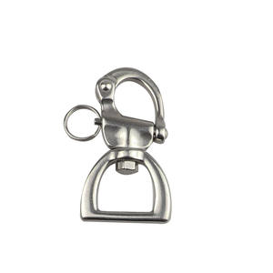 Grillete Giratorio de Acero Inoxidable 360 con Resorte y Gancho Rápido de 25*77MM para Veleros y Yates, Herraje Marino - Product Image 1