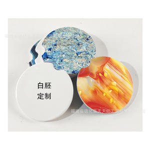 Coussin de siège rond en céramique avec motif floral, base en liège épaissie, pour voiture ou usage domestique, fabriqué à Quanzhou, 2023, 5 - Product Image 2