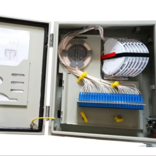 FTTh Optical Fiber Terminal Distribution ODF Box IP65 Cold Rolled Steel Wall-mounted Optical Terminal Distribution Cabinet