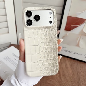 Custodia in PU effetto pelle di coccodrillo per iPhone 17 Pro Max 16 15, lussuosa cover rigida in PC con motivo <span class=keywords><strong>a</strong></span> pietra retrò, protezione premium per cellulare, all'ingrosso - Product Image 5