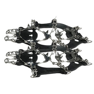 BOHU 19-Crampons à <span class=keywords><strong>glace</strong></span> en acier à crampons bottes de randonnée avec poignées antidérapantes pour une meilleure marche dans des conditions glacées - Product Image 2