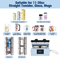 Offre à Durée Limitée : Machine de Sublimation 110V pour Tasses et Gobelets en Verre de 30oz – Différents Types Colorés