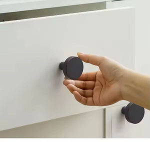 Juego de tiradores y pomos modernos de aluminio moleteado para gabinetes de cocina, cómodas, armarios, dormitorios y cajones de villa - Product Image 6