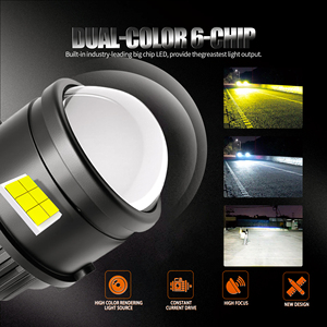 Chenlang 3.0 pouces Direct Laser antibrouillard tricolore antibrouillard 6000K 4300K 3000K Bi Led projecteur lentille étanche voiture antibrouillard - Product Image 2