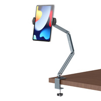 Support de téléphone et tablette Boneruy Lazy Stand, support de bureau, support de tableau de bord, support de chevet, cantilever réglable, en alliage d'aluminium, pour tablettes de 10 à 12 pouces