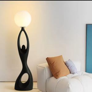 Lámpara de Pie de Diseño de Lujo, Moderna, de Resina, Decorativa, con Base E27, Bombillas Halógenas de 2700K, Fácil Instalación, para Uso en Hoteles y Salas de Estar - Product Image 4