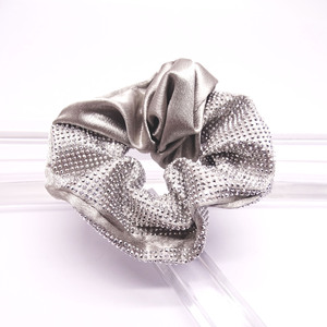 Serre-tête en tissu uni fait main à la mode avec cordon à cheveux en strass pour femme - Product Image 6
