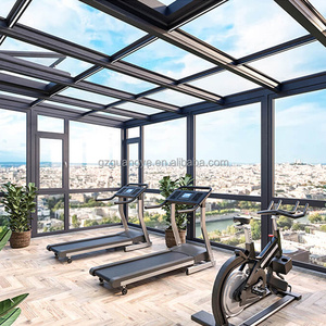 Maison solaire en verre à économie d'énergie, <span class=keywords><strong>Solarium</strong></span> photovoltaïque en aluminium <span class=keywords><strong>automatique</strong></span> pour l'extérieur, véranda autoportant - Product Image 4