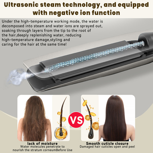 Machine à lisser les cheveux ionique professionnelle fer à lisser les cheveux personnalisé fer plat nouvelle personnalisation - Product Image 3