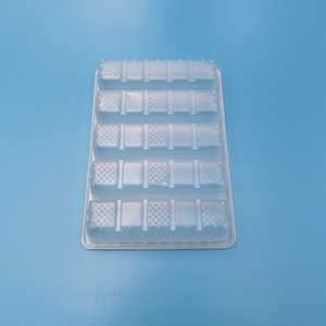 Barre pression à 5 cellules avec trou de suspension 5 cavités cire fondue à clapet recyclable jetable PPP & PET blister pour utilisation de bougie - Product Image 3