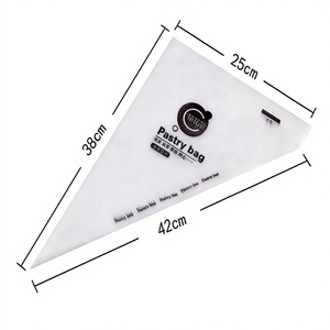 Sacs à douille personnalisables 42*38*25cm en plastique <span class=keywords><strong>transparent</strong></span> pour décoration de gâteaux et crèmes, outils jetables imprimés pour pâtisserie - Grande Vente - Product Image 1