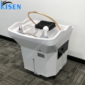 Kisen Nouveau Design Équipement de Salon de Coiffure : Bac à Shampooing avec Tête de Lavage Hydromassante et Vaporisateur à Vapeur, En Vente - Product Image 2