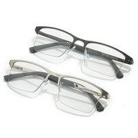 Lunettes de vue photochromiques anti-lumière bleue à monture métallique complète, unisexe, verres en polycarbonate, pour ordinateur - Offre Spéciale