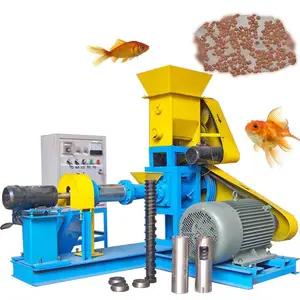 Fish Feed Pellets Extruder Feed Machine Elicterical Chicken Feed Making Machine Large Size Pet Dog Cat Food Processing Machines