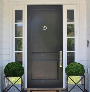 ประตูไม้แข็งสไตล์จีนที่เรียบง่ายทันสมัยสำหรับห้องนอนภายในประตูอบประตูไม้โอ๊คไทยด้วยมือสำหรับวิลล่าล็อกที่บริสุทธิ์ - Product Image 1