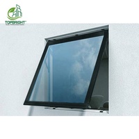 -Colgado sol protección Ventana de privacidad de doble acristalamiento de aluminio toldo ventana con pantalla