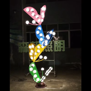 ไฟตกแต่งรูปผีเสื้อสแตนเลส SENZHAO รุ่น IP65 LED เหมาะสำหรับตกแต่งสวน ถนน โรงแรม ไฟผีเสื้อเรืองแสงสำหรับภายนอกอาคาร - Product Image 1