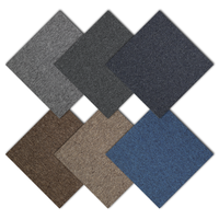 Dalles de moquette bouclée de qualité commerciale 50x50cm, résistantes au trafic intensif, pour bureaux et espaces ouverts, en nylon ignifuge avec support PVC, revêtement de sol modulaire