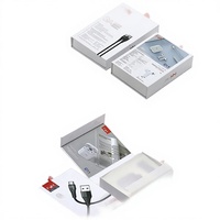 Boîte d'emballage rigide en carton magnétique en forme de livre, personnalisable, haut de gamme, écologique, en matériaux recyclés, pour l'électronique grand public