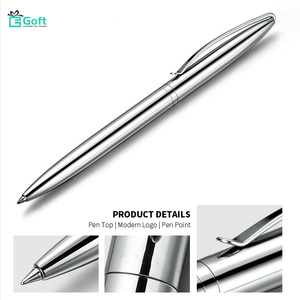 Bolígrafo Metálico Empresarial con Patrón Grabado, Bolígrafo Retráctil de Tinta Media, Bolígrafo Publicitario para Hotel con Logotipo Grabado Personalizado - Product Image 3
