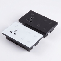 Interrupteur intelligent universel 147 UK 10A avec panneau en verre, compatible Tuya, Wi-Fi, Alexa, pour maison connectée